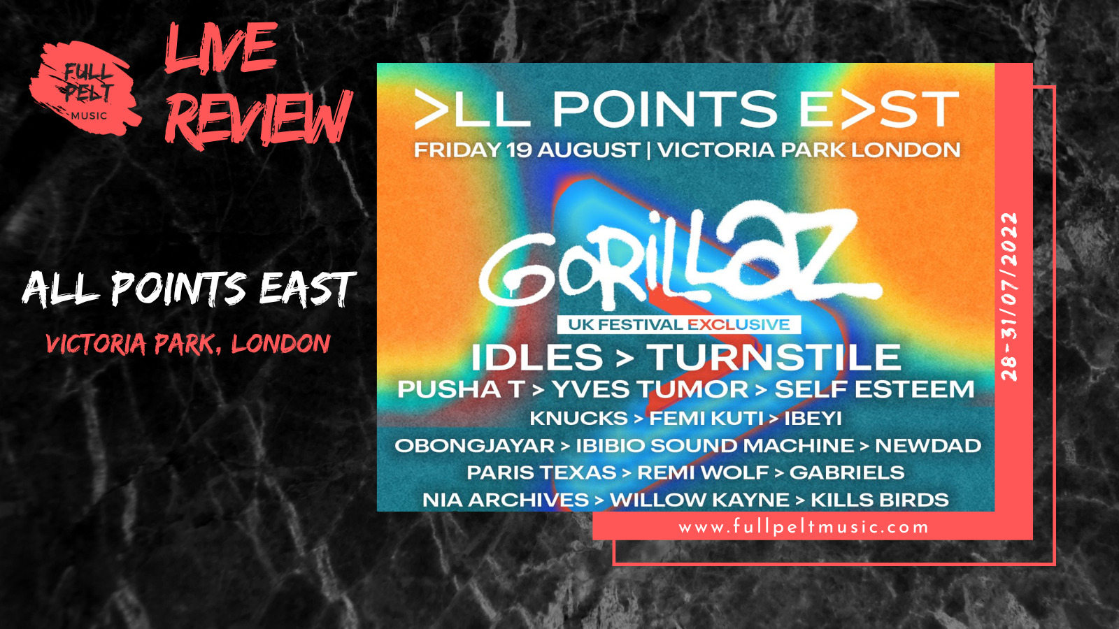 All Points East Gorillaz Live Review Full Pelt Music